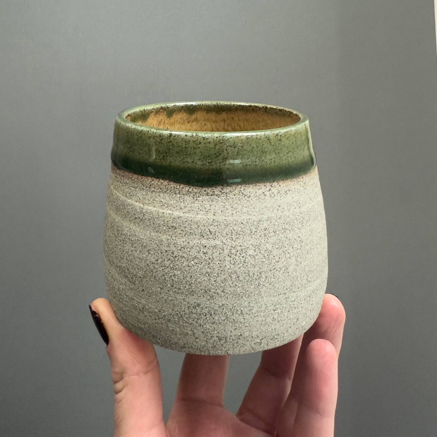 Stoneware Cup – Forest Green