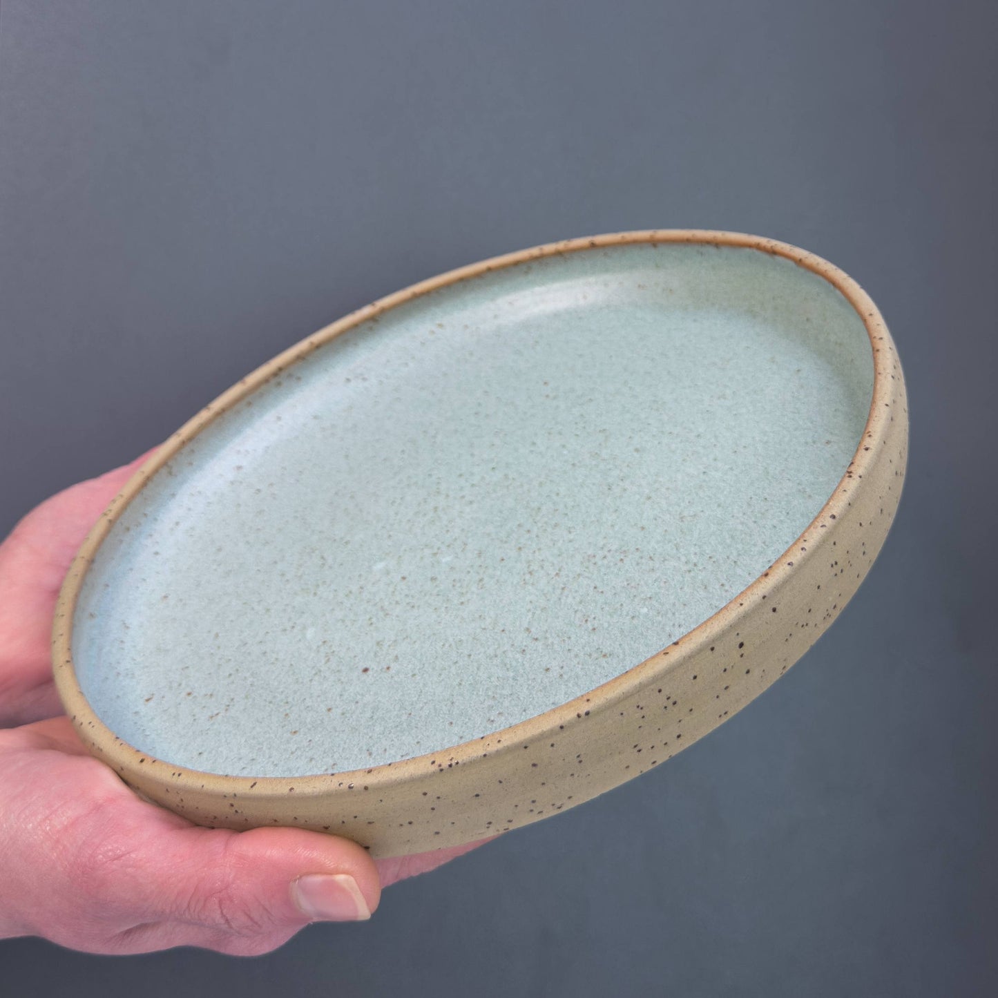 Stoneware Plate – Sage