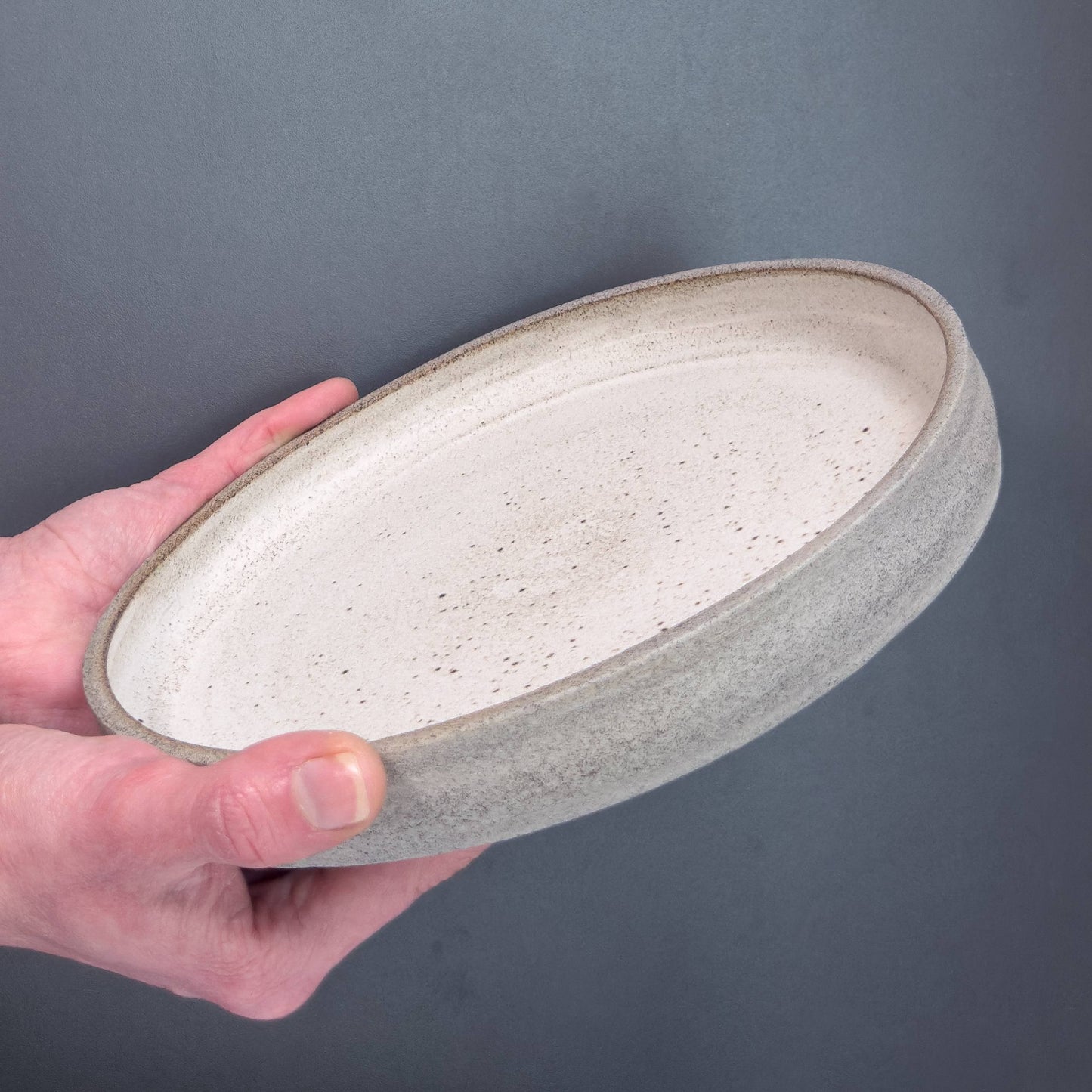 Stoneware Plate – Speckled White