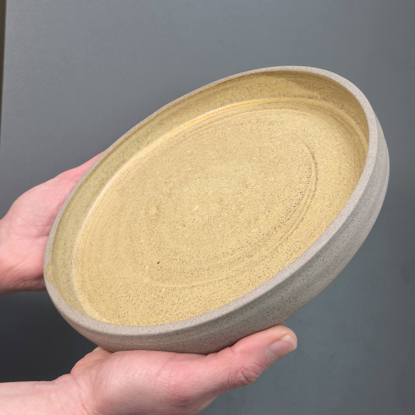 Stoneware Plate – Ochre