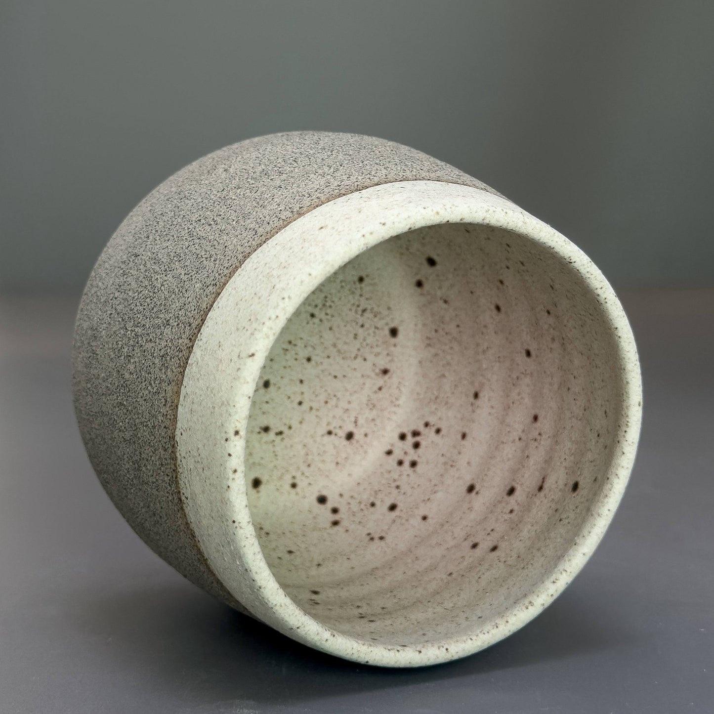 Stoneware Cup – Speckled White