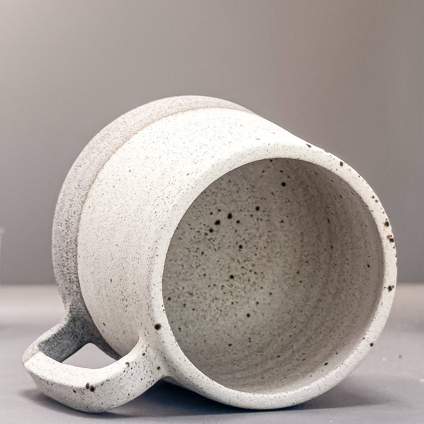 Stoneware Mug – Speckled White