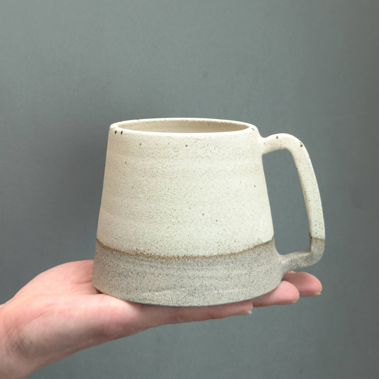 Stoneware Mug – Speckled White