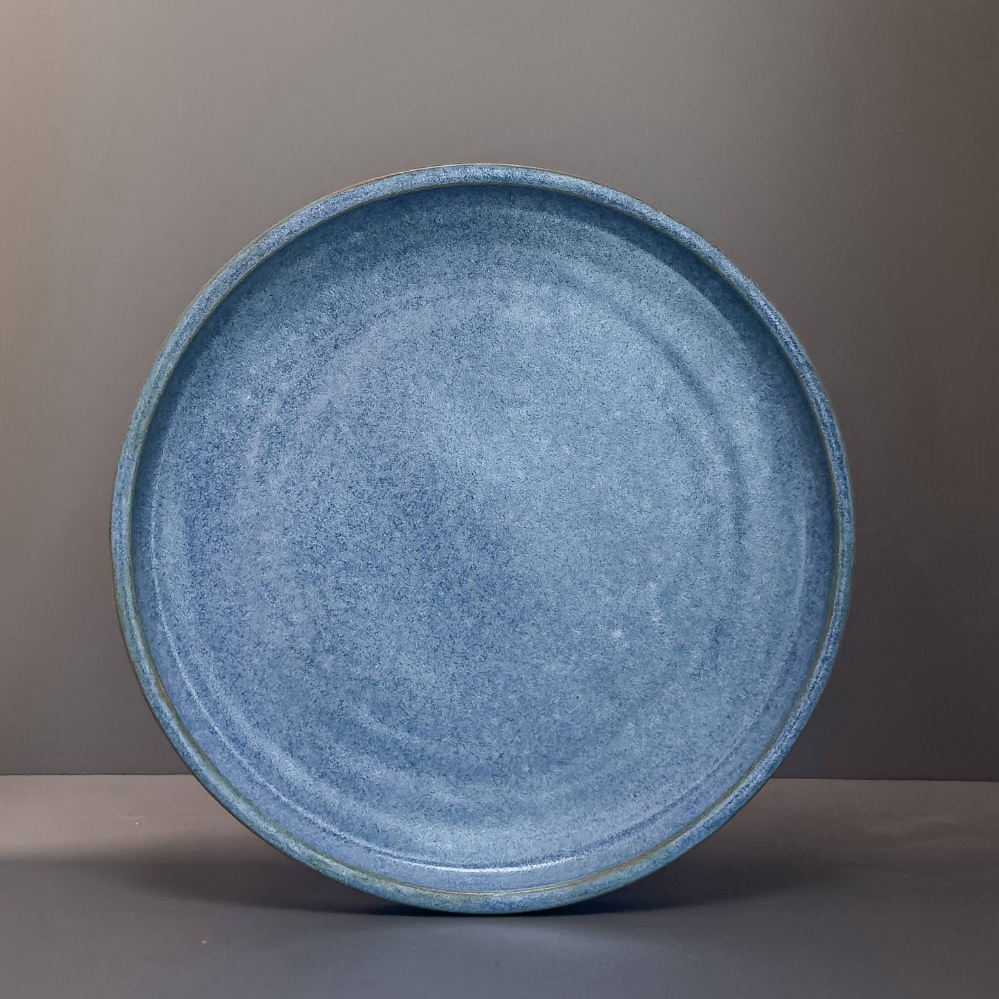 Stoneware Plate – Blue Grey
