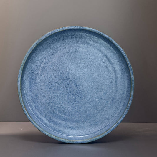 Stoneware Plate – Blue Grey